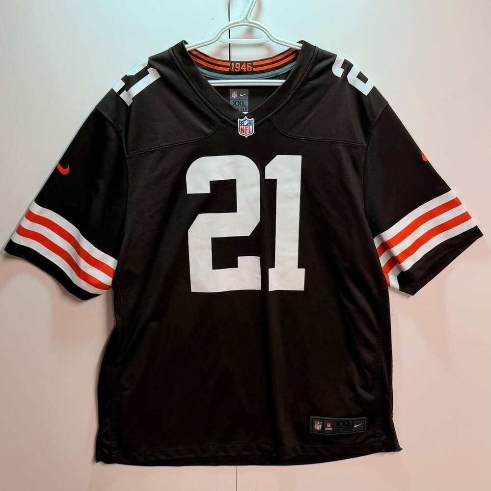 Nike Cleveland Browns Denzel Ward 21 Jersey Size XXL Black On Field